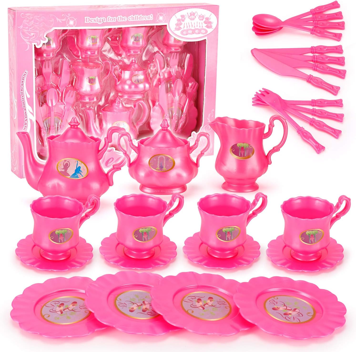 trolls tea set