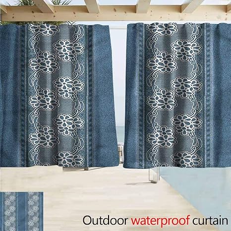 Amazon Com Marymunger Window Curtains Floral White Flowers With