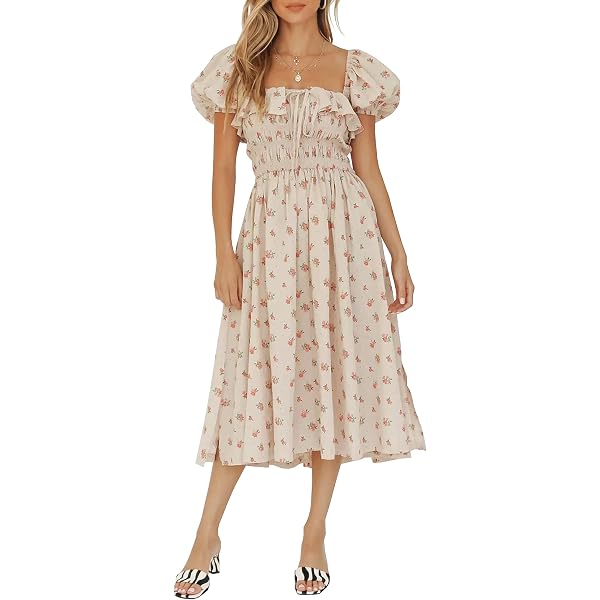 knee length dresses for ladies Full Bloom Dress main image 1
