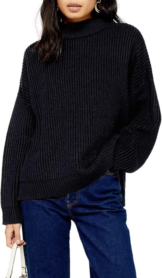 topshop mock neck top