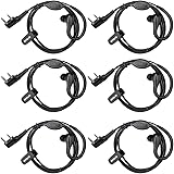 Retevis RT22 Walkie Talkie Earpiece with Mic, 2 Pin Earhook Earpiece, Security Headset for Retevis H-777 RT1 RT21 Baofeng UV-