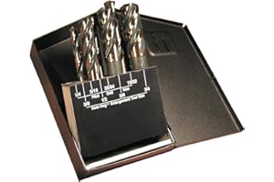 Viking Drill and Tool 38860 SP-6HHS Type 284-UB Magnum Super Premium 4 Flute Hole Hog Core Drill Set