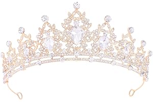FELTENT Princess Tiara and Crown for Women Wedding Tiaras for Bridal girls Tiaras and Crystal Crowns Rhinestone Headband Metal Hair Accessories for Costume Birthday Party Prom Gifts