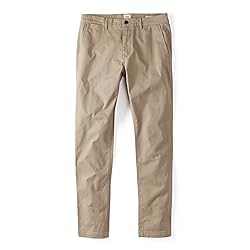 Huckberry 365 Chino Pant, Hb Slim, Khaki, 34 x 32