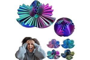 GENERIC Gear Ball - 3D Printed Gear Ball Spin Ball or Cube Fidget Toy, Gear Sphere, Gear Ball Fidget Toy, Stress Ball, GearSphere Desk Toy, Fidget Ball, Gear Toy for Stress and Anxiety Relaxing