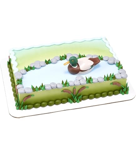 Mallard Duck 'It's A Boy' Cake Topper - Lucky Duck Gender Reveal & Baby Shower Decor For Boy Themed Birthdays