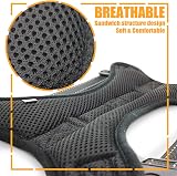 Musonic No Pull Dog Harness Breathable Adjustable XS Orange with Free Leash view 4