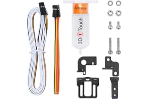 TEQSTONE Upgraded 3D Touch V3.2 BL-Touch Replacement incl. 4 Brackets Compatible with Ender-3/3S/3Pro, Ender-5/5S/5Pro,CR-10 and Geeetech 3D Printers Auto Bed Leveling Sensor Kit, 0.005mm Accuracy