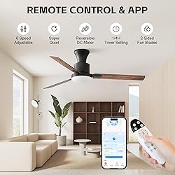 Obabala 60 Inch Ceiling Fan LED Light, Ultra-Quiet