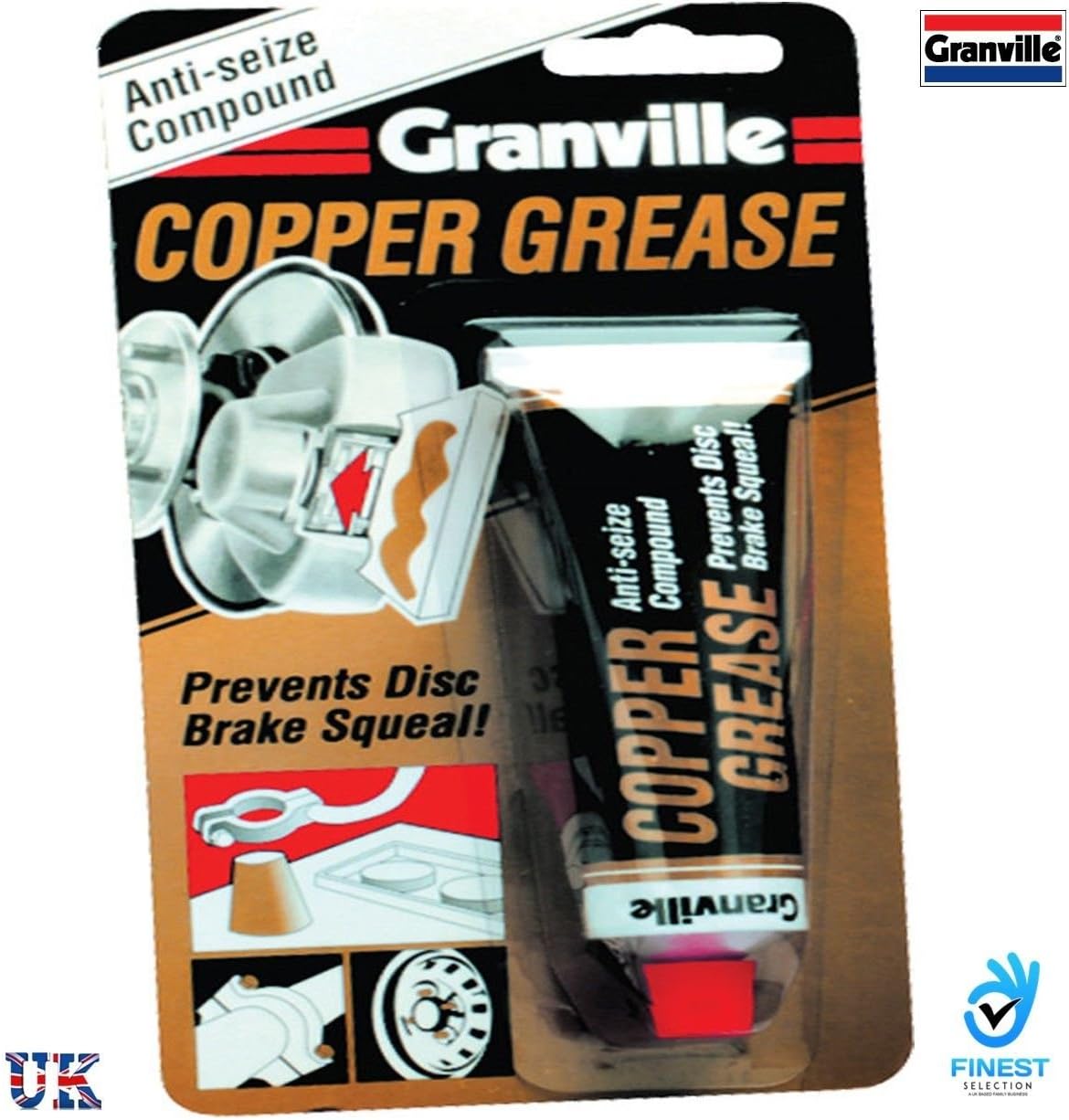 Granville Copper Grease Slip Multi Purpose Anti Seize Assembly Compound 20g