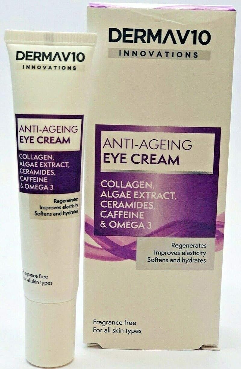 Derma V10 Innovations Anti Ageing Eye Cream 15ml Age Rewind Skincare