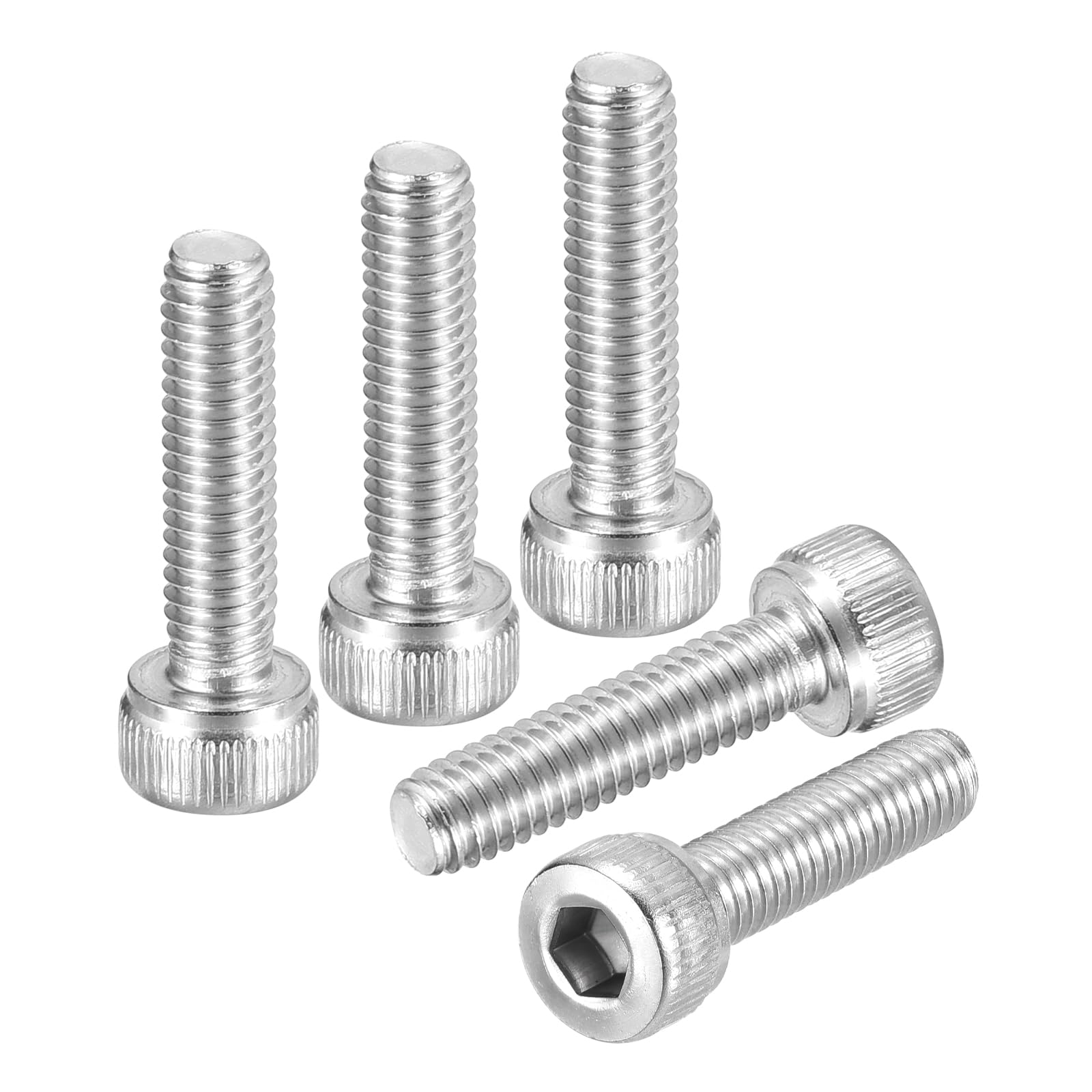 DTGN M4-0.7x18 Socket Head Cap Screws Bolts - 50Pack - Good for Road Bicycle, Mountain Bike, Auto, Motorcycle - 304 Stainless Steel Hex Head Metric Screws - Silver