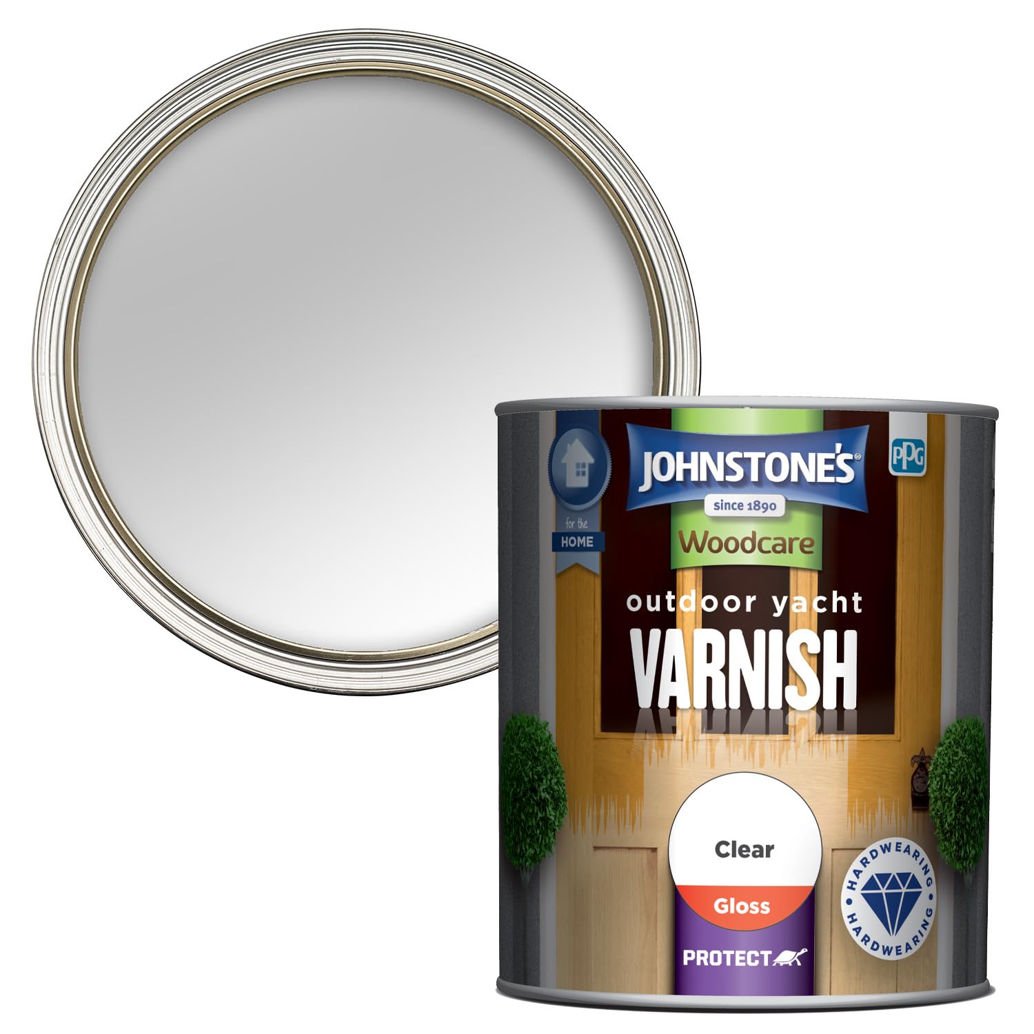 Johnstone's Woodcare Outdoor Yacht Varnish - Clear 750ml