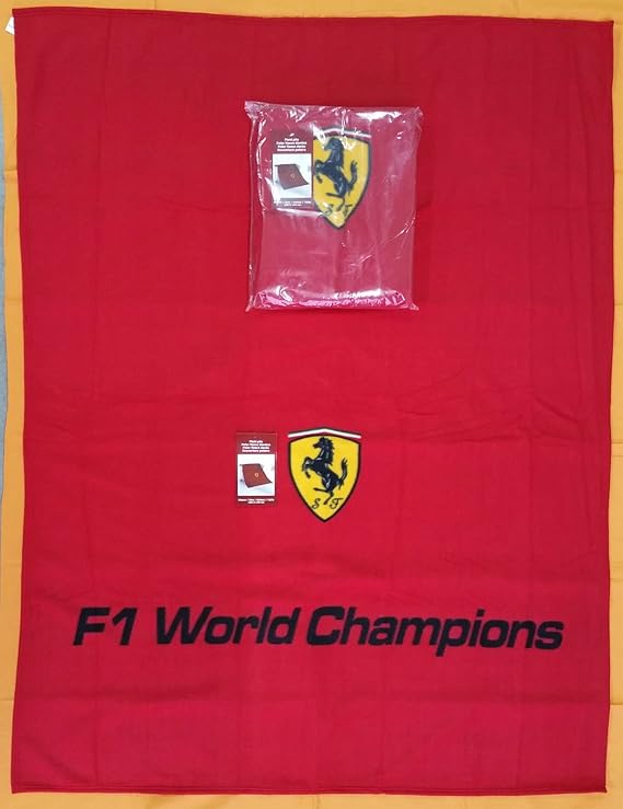 Decke Fleece Plaid Ferrari 130 x 160 Formel 1 F1 World Champions