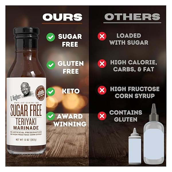 G. HUGHES SUGAR FREE TERIYAKI MARINADE 13 OZ.
