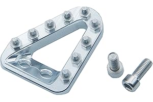 VUOZIP Motorcycle Brake Pedal Lever Tip Plate Compatible with Gas Gas GASGAS EX EC MC 125 150 200 250 300 250F 350F 450F F 2021-2023 EC300 (Silver)