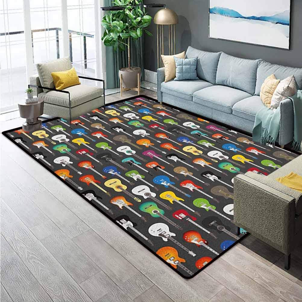 Guitar Classroom Rugs Elementary Contemporary Area Rugs