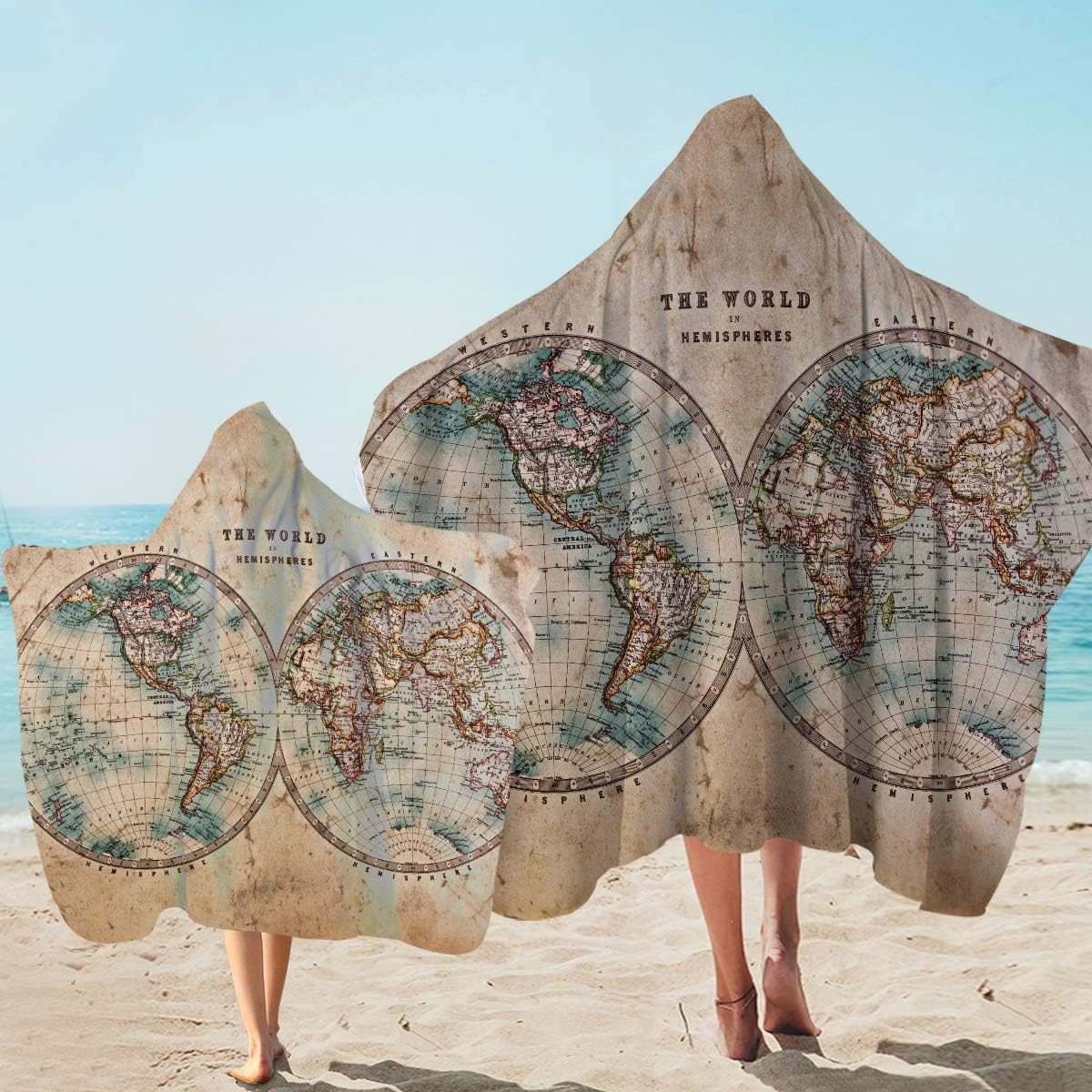 large hooded beach towel