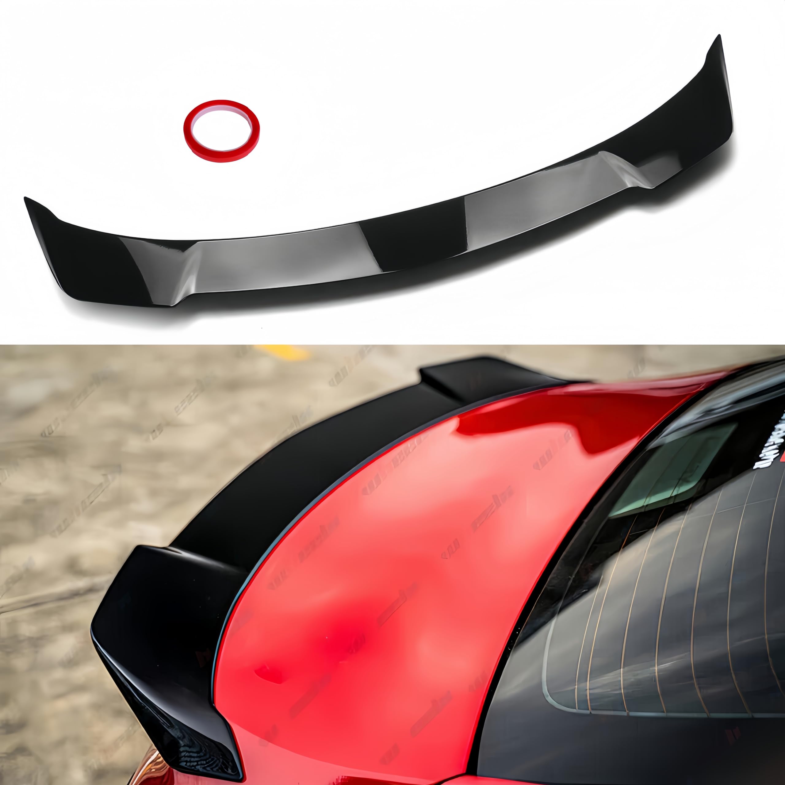 Photo 1 of WheelX Rear Trunk Spoiler Compatible with 2018-2024 Toyota Camry SE XSE L LE XLE Hybrid, YOFER V2 Style Fits for 18-24 Sedan, High Kick Spoiler Wing Lip (Glossy Black)