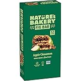 Nature's Bakery Apple Cinnamon Fig Bars, Real Fruit, Nut Free, 12 Pack
