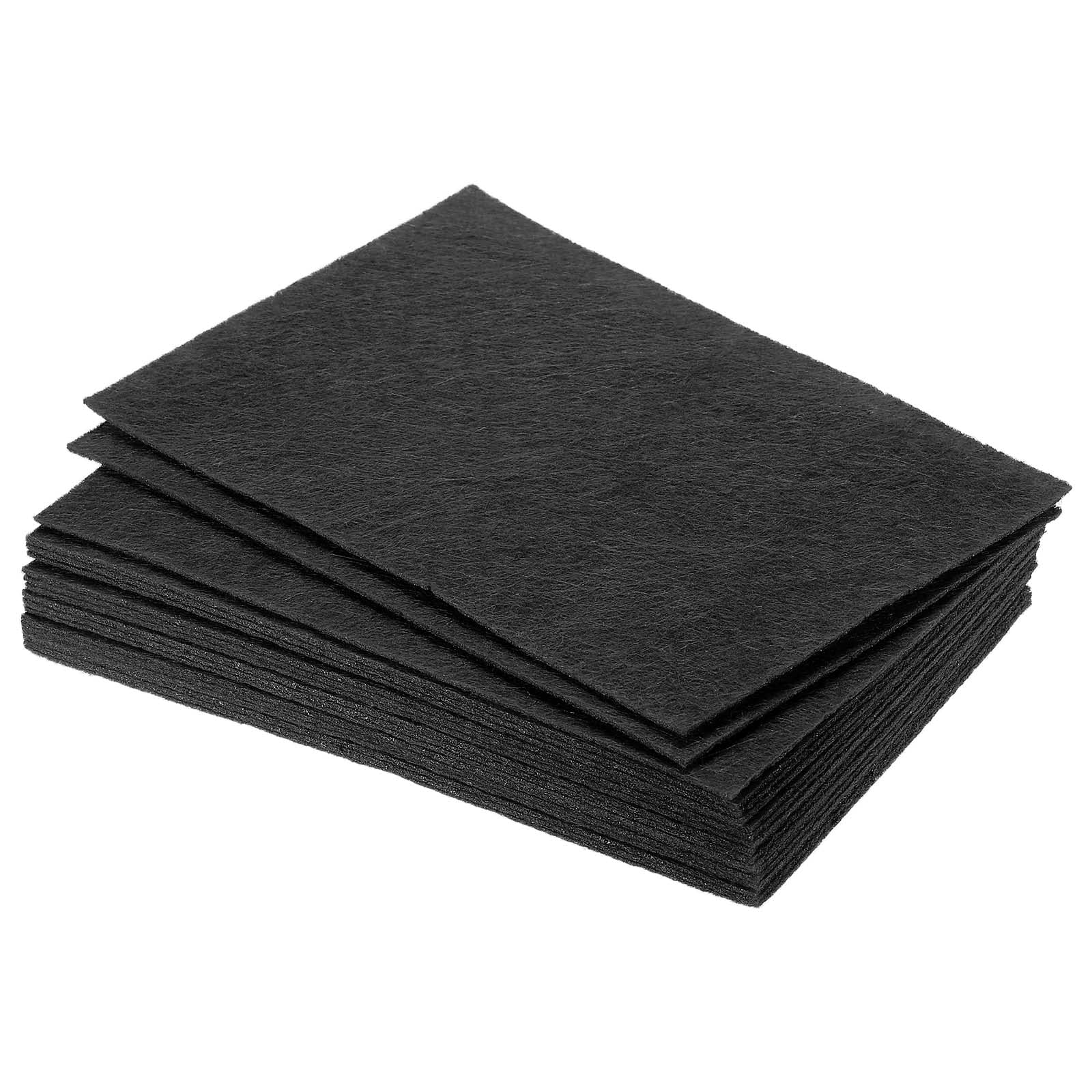 PATIKIL Soft Felt Sheets Fabric Craft Sheets Black 6 Inch x 4 Inch for DIY, Hobby, Decoration Pack of 18