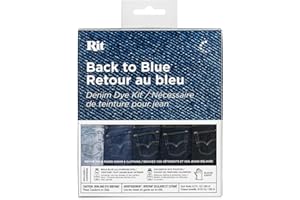 RIT Back to Blue Denim Dye Kit – Restore and Revive Faded Jeans and Clothing with Bold Blue All-Purpose Dye and ColorStay Dye