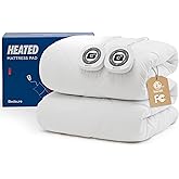 Bedsure Heated Mattress Pad Queen, Cozy Bed Warmer with Preheat &amp; Memory | ETL&amp;FCC, 12 Hour Auto Off, 10 Heat Settings, Dual Control, Fast Heating, Machine Washable, Deep Pocket, Premium Quilted 60x80