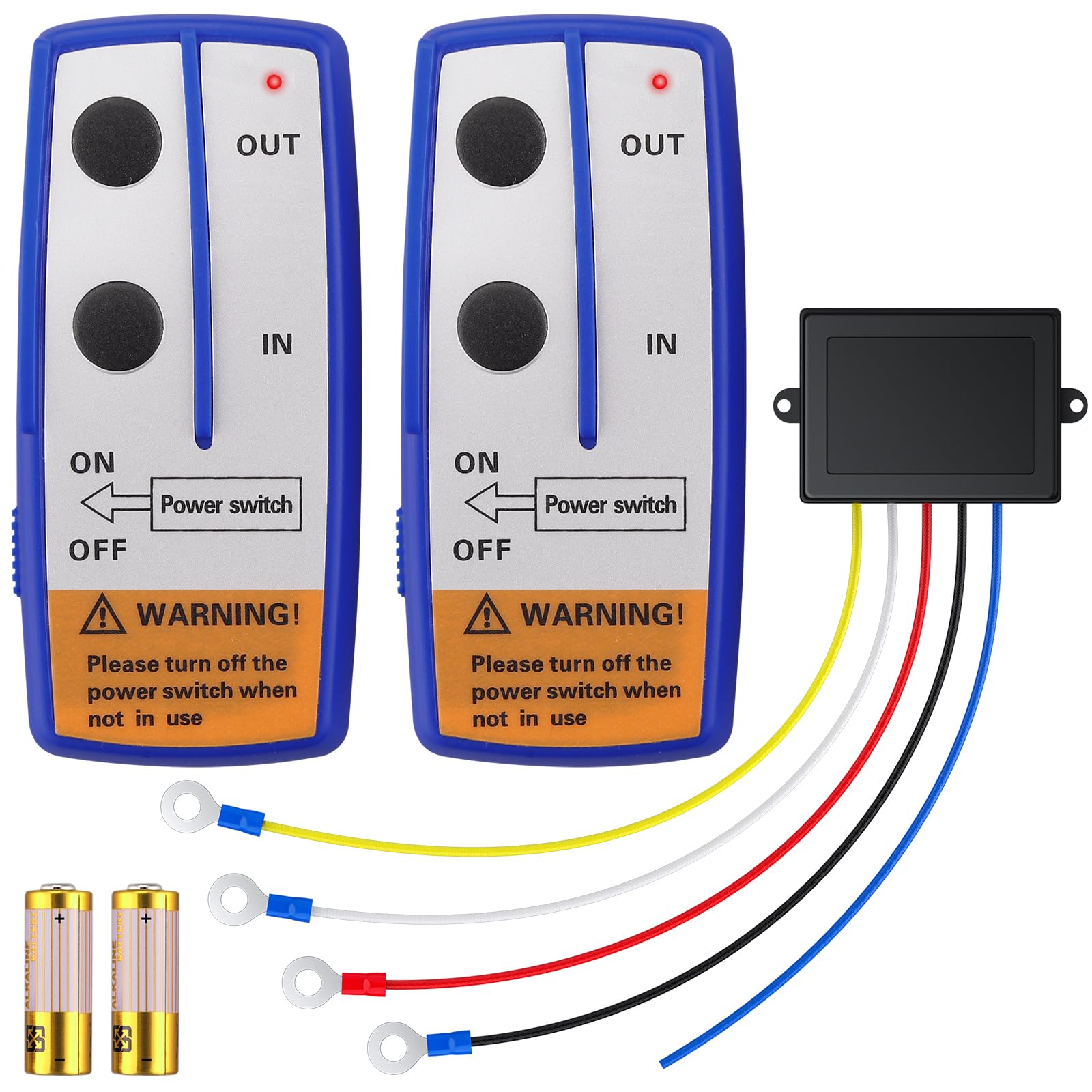 AMTOVL Winch Remote Controller Wireless Winch Remote Control Kit 12V Up to 30M For JEEP ATV SUV