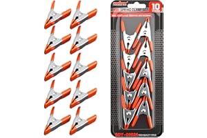 HORUSDY 10-Piece 2 inch Small Spring Clamp, Spring Metal Spring Clamps, 3/4"-inch Jaw opening