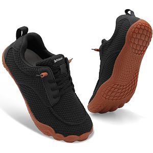 Spesoul Mens Barefoot Shoes Wide Hiking Shoes Zero Drop Minimalist Sneakers Lightweight Breathable Slip On for Water Trail Ru