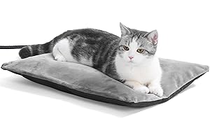 PAIGTEK Outdoor Heating Pad，Heating Pet Bed for Small, Medium, Large and Dogs/Cats - Auto Temperature Control Outdoor Heated Pet Pad. (M -16 x 12 inch)