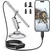 Teslong USB-C Digital Microscope 10X-200X for Coin &amp; Electronics Inspection | Handheld Camera with 8 LEDs &amp; Rotating Metal Stand - Compatible with iPhone 15+ &amp; Android, PC, for Skin, Jewelry, Lab Work