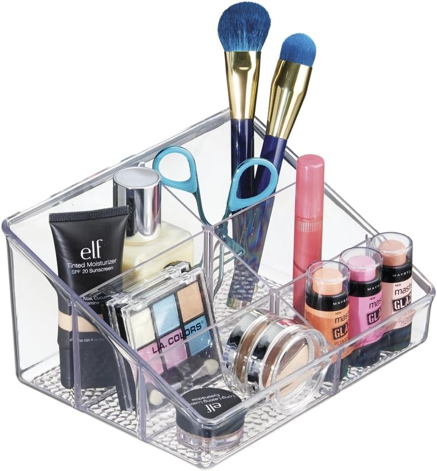 mDesign Makeup Organiser Practical Cosmetics Storage with 6