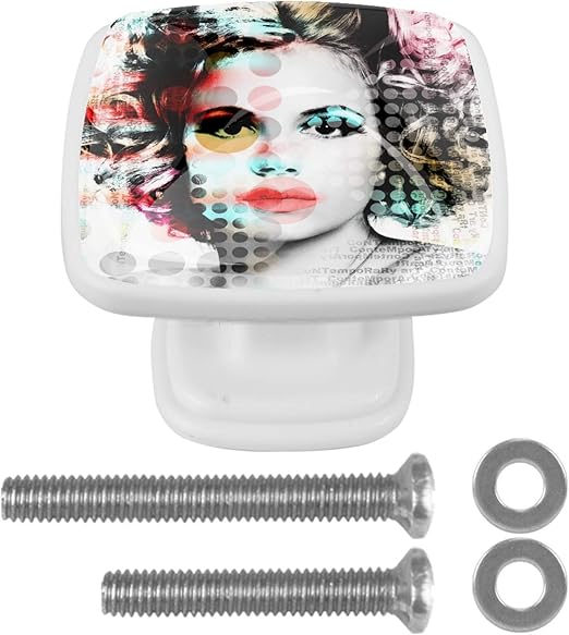 Perillas y manijas del gabinete arte de mujer hermosa Perillas de