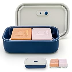 AIDIMMING Enhanced Leak Proof Travel Soap Case with