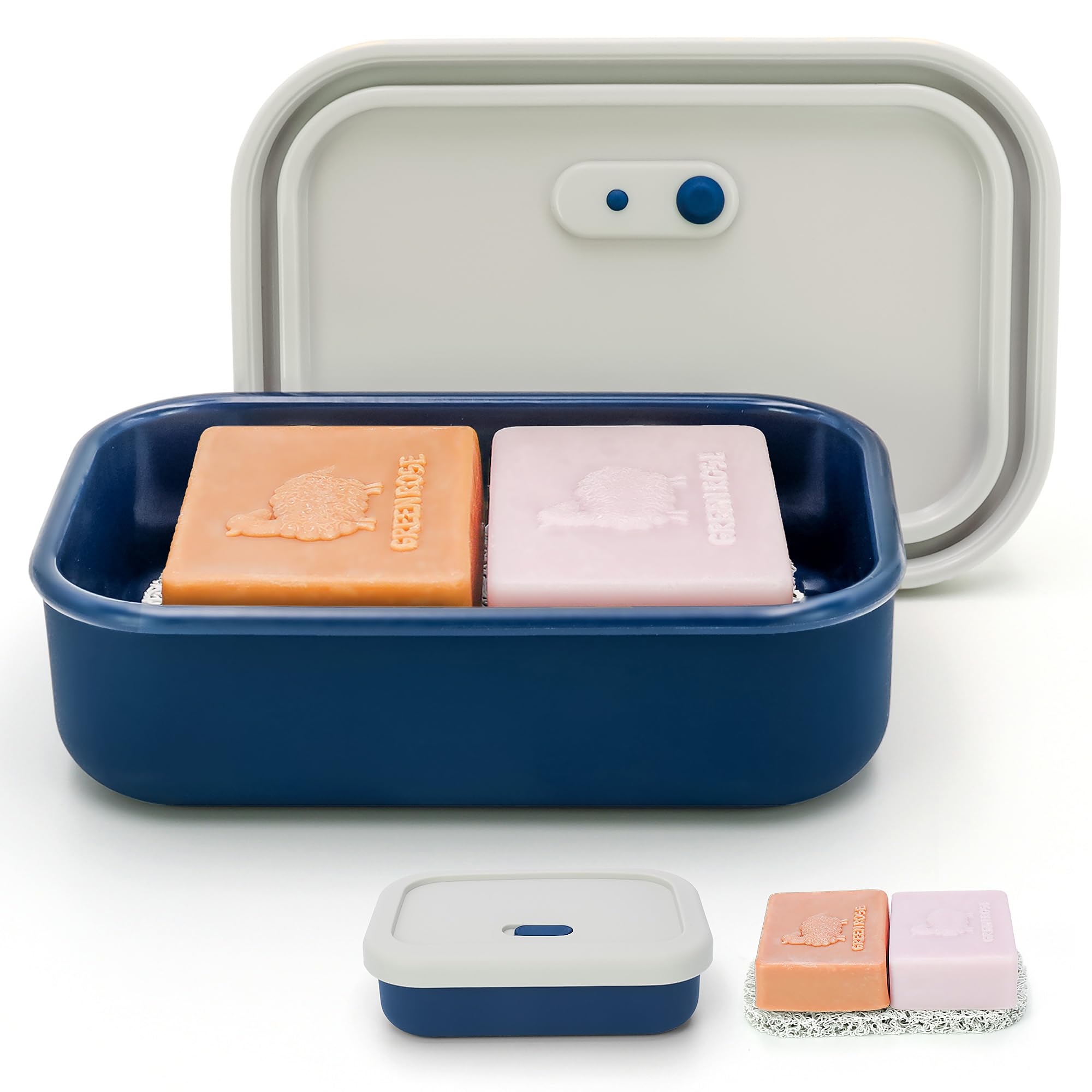 AIDIMMING Enhanced Leak Proof Travel Soap Case with