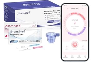 MomMed Ovulation Test Strips, Ovulation and Pregnancy Tests (LH50-HCG20), Includes 50 Ovulation Tests and 20 Pregnancy Tests 