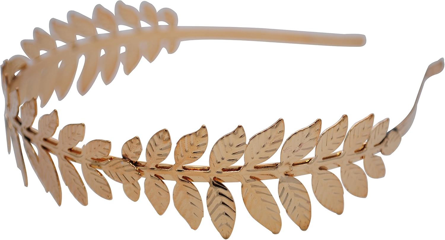 Greek Goddess Gold Leaf Crown High Fashion Prom Wedding Hairband Women At Amazon Women S Clothing Store