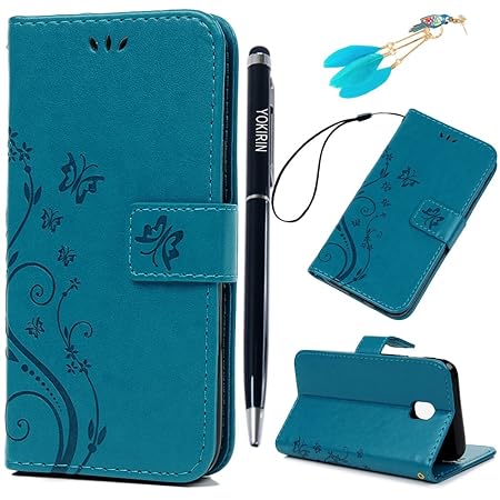 YOKIRIN J3 2017 Lederhülle Wallet Case für Samsung Galaxy J3 2017 PU Leder Handyhülle Flipcase Ständer Schutz Case Etui Books