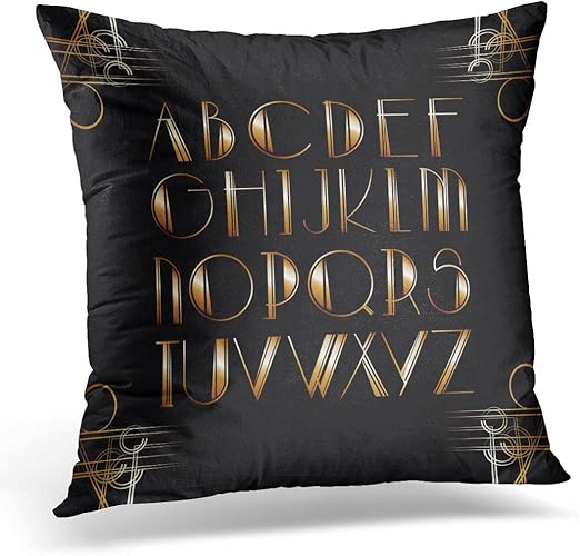 Amazon Com Sdamas Decorative Pillow Cover Black Great Gatsby