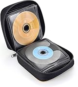 UENTIP Nylon CD/DVD Case Car Wallet 48 Discs Portable Zippered Organizer view 3