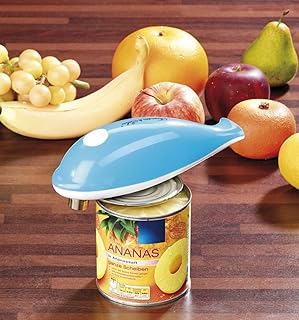 Rosenstein & Söhne Büchsenöffner: Elektrischer Sicherheits-Dosenöffner zur wiederverschließbaren Öffnung (Dosenöffner für Behinderte)