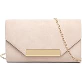 Clutch Purses for Women Evening Bag Faux Suede Formal Party Wedding Cocktail Prom