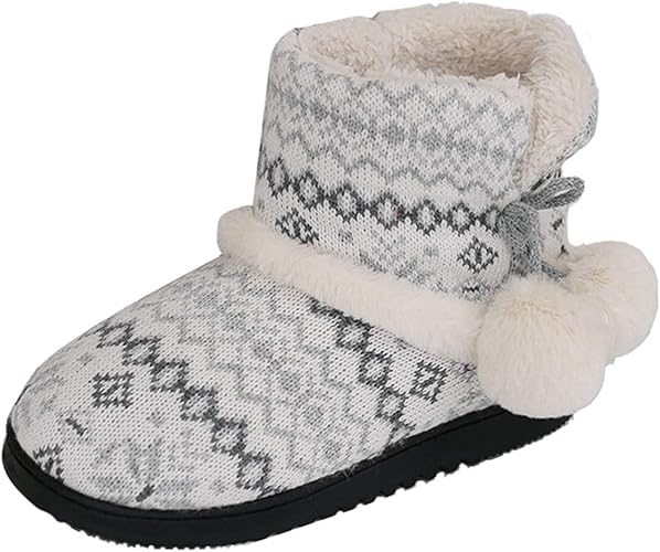 Amazon Jiyaru ボアブーツ レディース ボアスリッパ もこもこ スリッパブーツ 冬 ルームシューズ 暖かい ルームブーツ 滑り止め付き 女性用 ブーツ ボア 北欧 保温 防寒 ロング 暖め Jiyaru スリッパ ルームシューズ