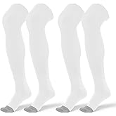 SUNYIWJIE 2 Pair High Football Baseball Socks Multiple Sizes Over the Knee Baseball Socks Extra Long Soccer Sock for Boys Men