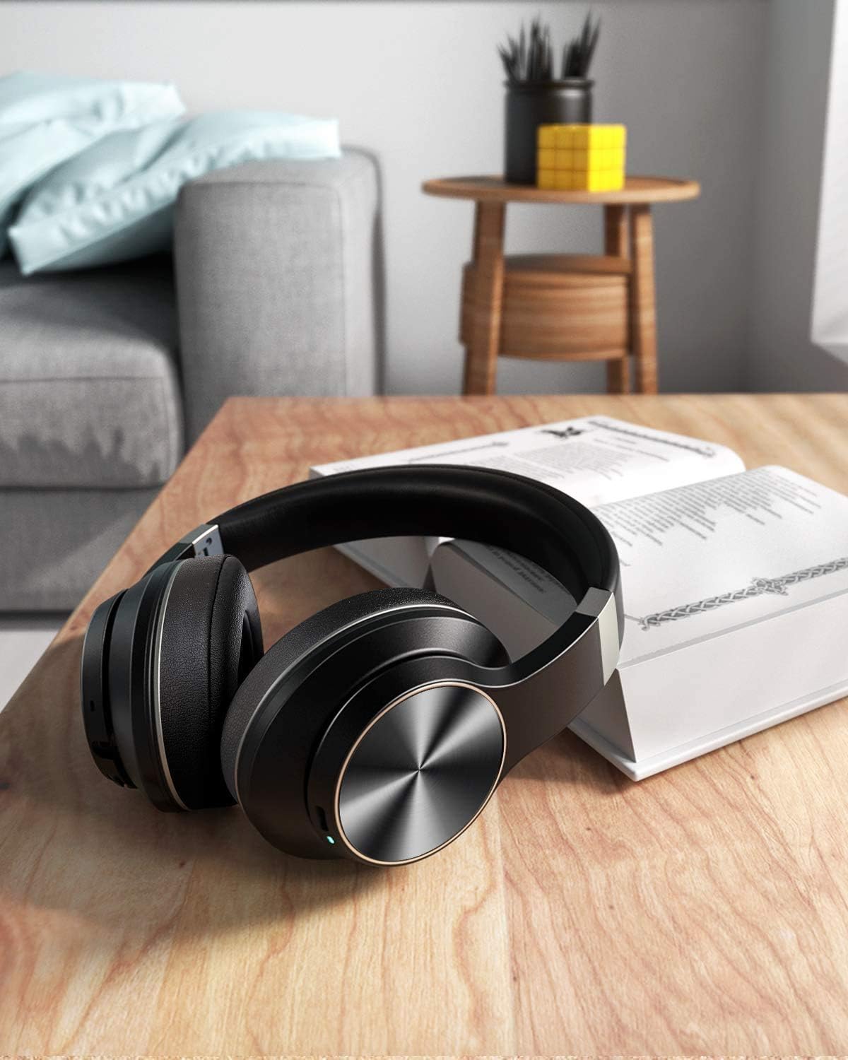 Hybrid Active Noise Cancelling Headphones, VANKYO C751 Over Ear Wireless Bluetooth Headphone with CVC 8.0 Mic, Deep Bass, Hi-Fi Sound, Comfortable Protein Earpads, 30H Playtime for TV, PC, Cellphone: Home Audio & Theater