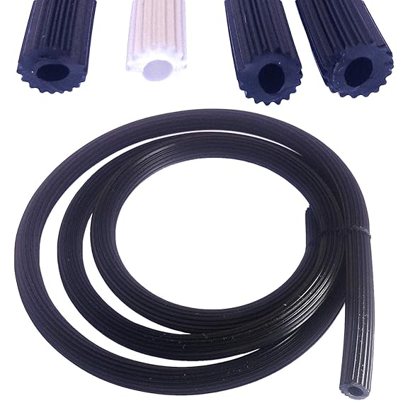 0,90€/m Meterware Gummi Keder 4,2mm für Fliegengitter in schwarz aus Kunststoff PVC rund für Spannrahmen als Kedergummi Keder