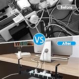 Melopr Under Desk Wire Management Tray 12.7-20.1in Retractable Cable Organizer view 3