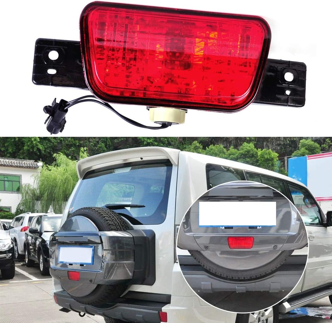 StoreNO12345 - Rear Spare Tire Cover Tail Bumper Light Fog Lamp For Mitsubishi Pajero Shogun 2007-2009 2010 2011 2012 2013 2014 2015