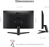 LG UltraGear 27MP60GP-B 27 inch Full HD IPS Gaming Monitor Wide Angle Tilt view 4